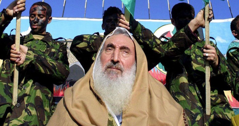 哈马斯精神领袖谢赫·艾哈迈德·亚辛(sheikh ahmed yassin)