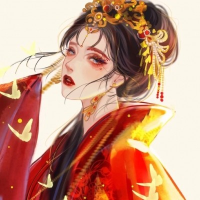 古风女头:咖啡的苦与甜,完全在于喝的人