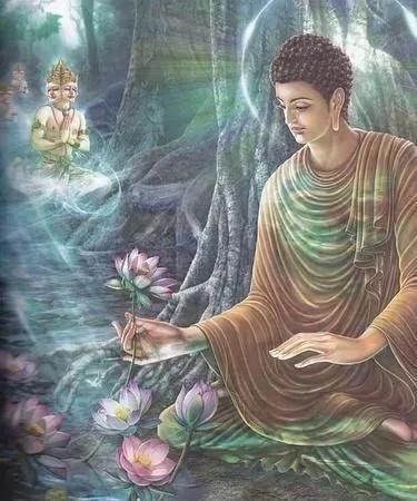 这就是佛界公认的禅宗起源传说——佛祖拈花.