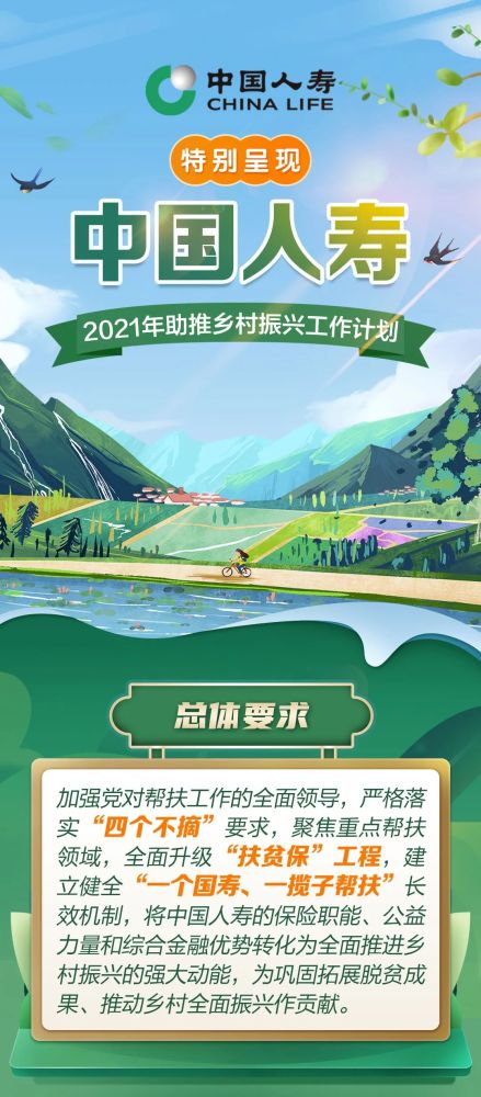 图解|中国人寿2021年助推乡村振兴工作计划