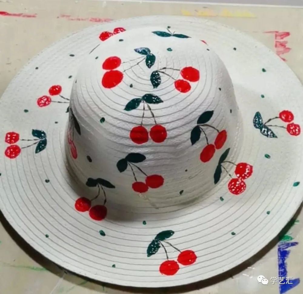 【创意之夏】手绘草帽diy,一起"帽"美如花