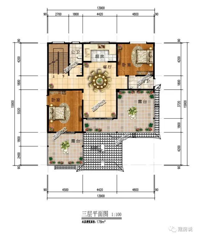 5款农村叠拼别墅,最低每人15万就能建,实惠又不输面儿