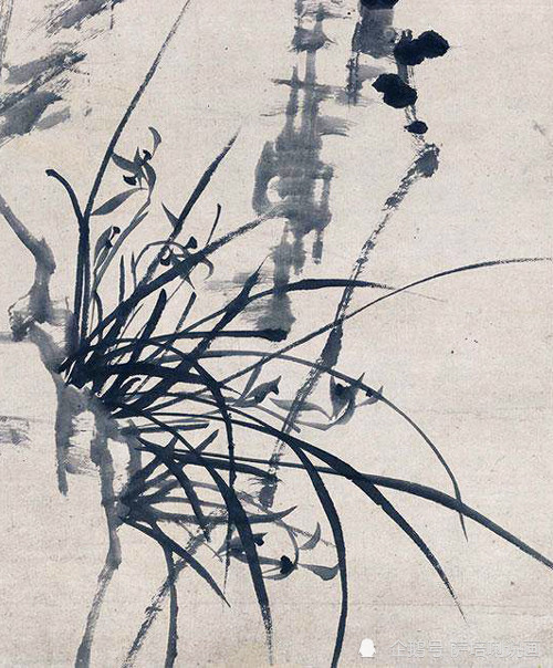 郑板桥把兰花和墨竹画在一起,用来表达君子也有柔和的一面,谦逊内敛