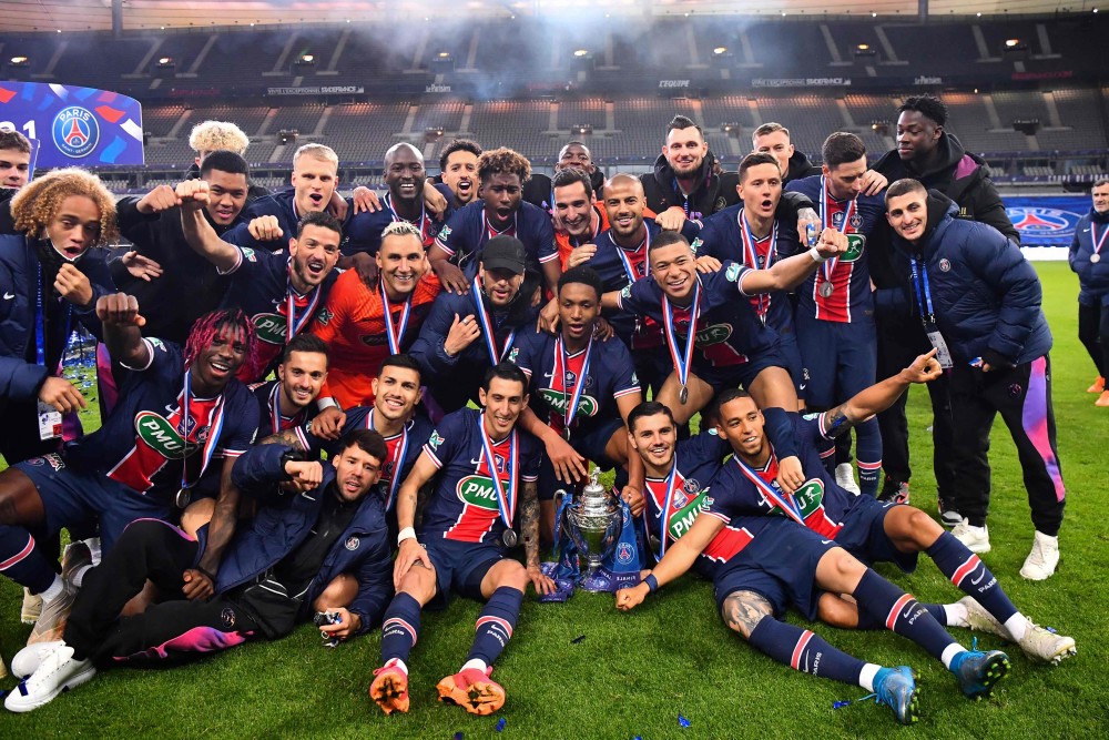(体育)足球——法国杯:巴黎圣日耳曼夺冠