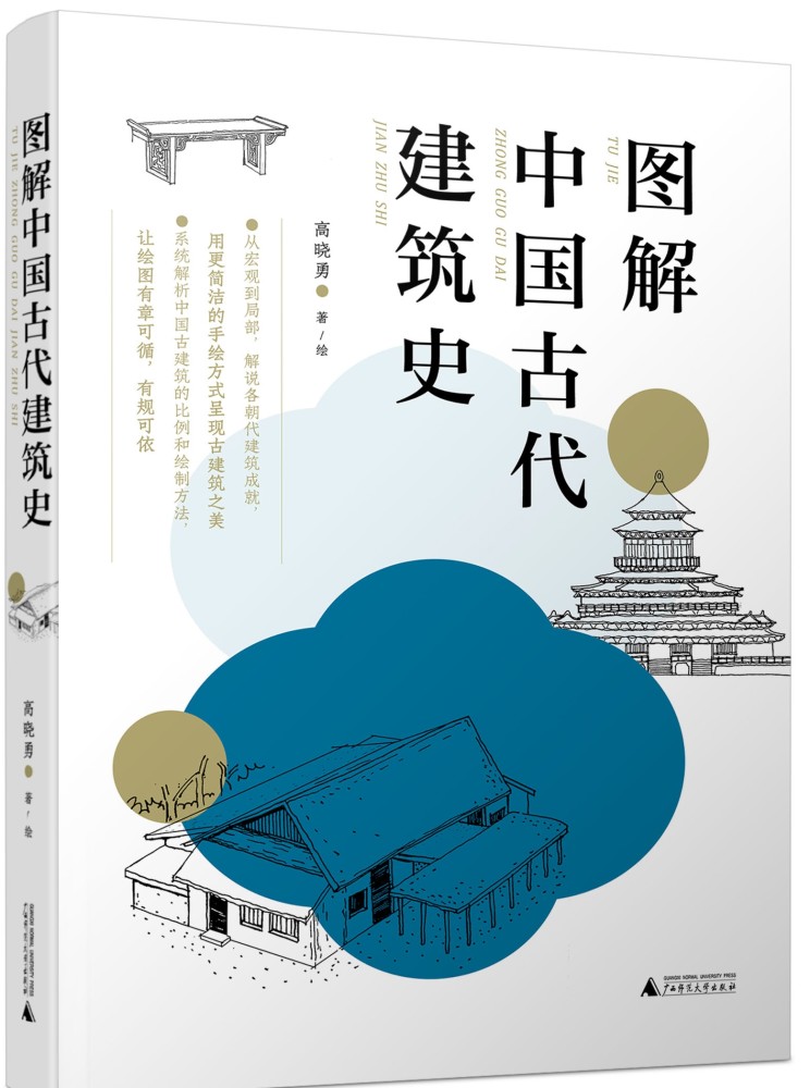 《图解中国古代建筑史》用手绘图说来讲解中国古代灿烂的建筑成就