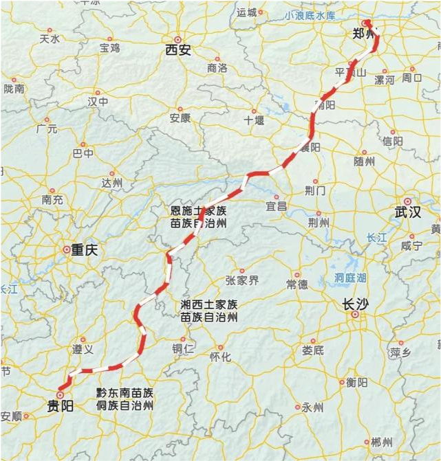 贵阳至郑州高铁,贵州段存在路线争议?走北线还是南线呢?