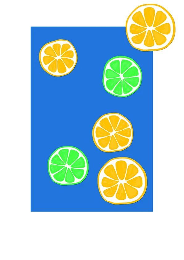 夏天主题少儿美术课程分享 《夏日柠檬》
