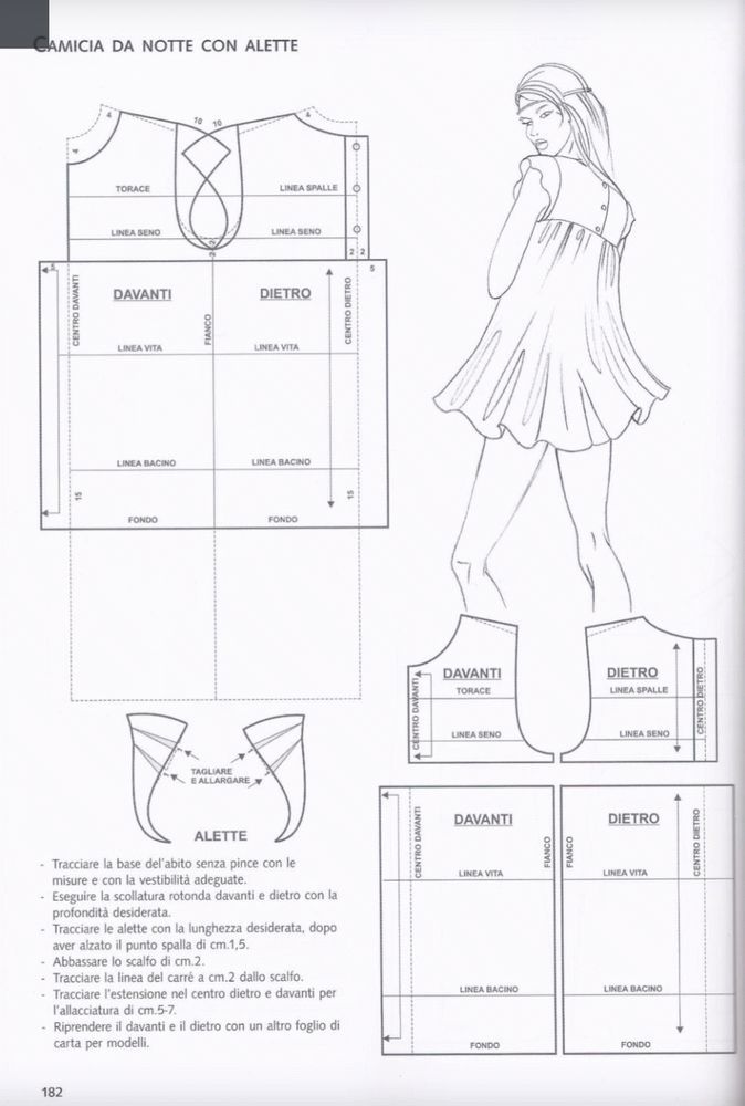 服装设计13款家居服睡衣睡袍裁剪纸样图纸分享