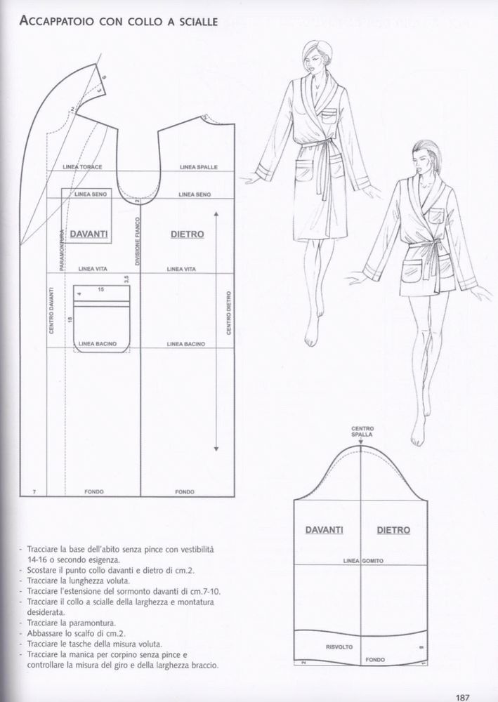 服装设计|13款家居服/睡衣/睡袍裁剪纸样图纸分享!