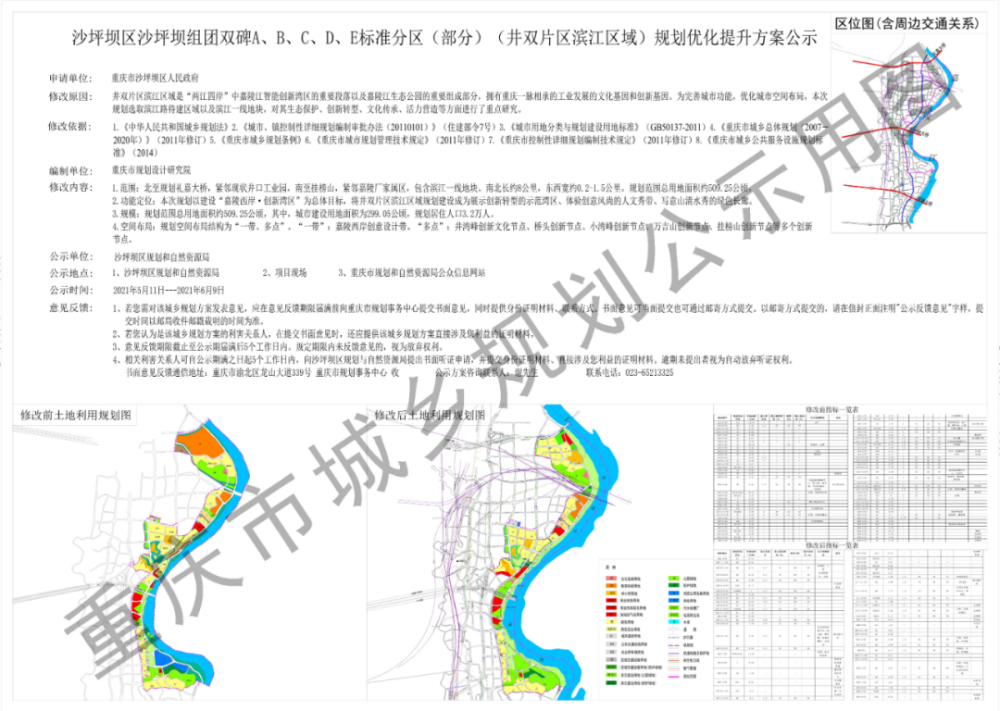 重庆市规划局发布了对井双新城的滨江沿线区域进行城市规划,滨江线是