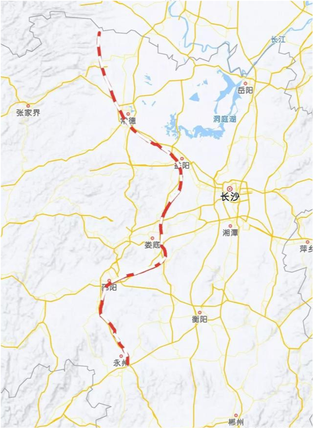 呼南高铁湖南段怎么走?主要修建宜昌至常德段以及益阳至永州段