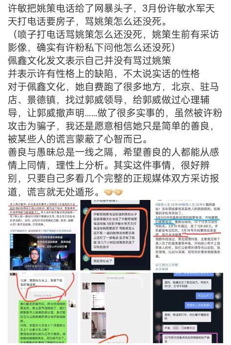 佩鑫文化指认许敏谎话连篇她到底扮演了什么角色