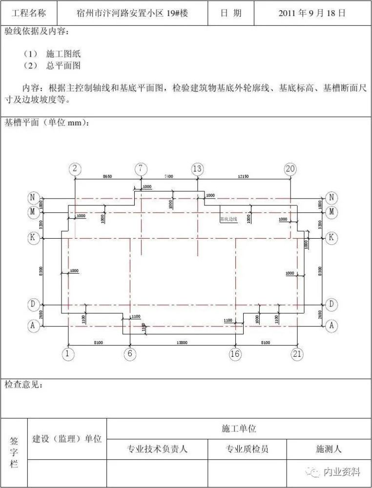 基槽测量放线是什么?基槽验收记录应该怎么填写呢?