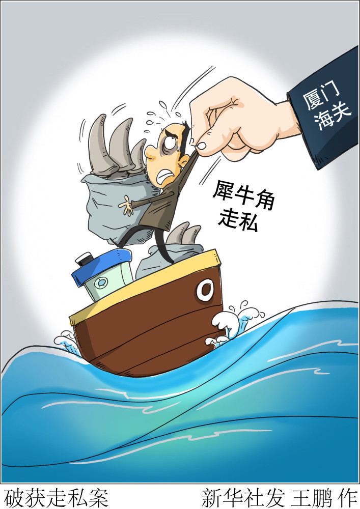 (图表·漫画【法治】破获走私案