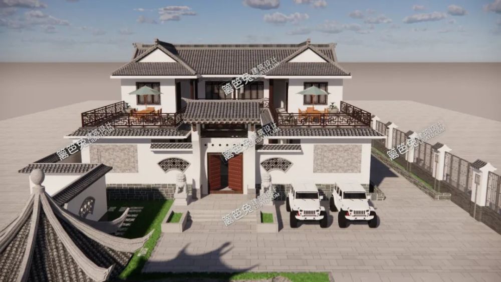 这才是中国真正的豪宅占地2亩四合院别墅气质秒杀全村