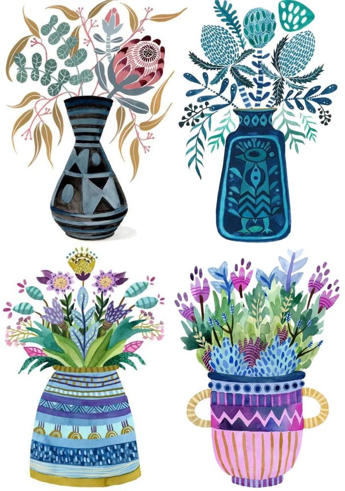 儿童画创意|少儿线描课例分享,黑白的彩色的全都有!