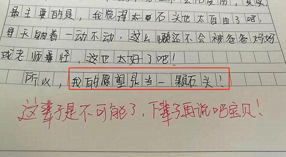 小学生作文《我的愿望》,老师看完哭笑不得:当老师还有生命危险?