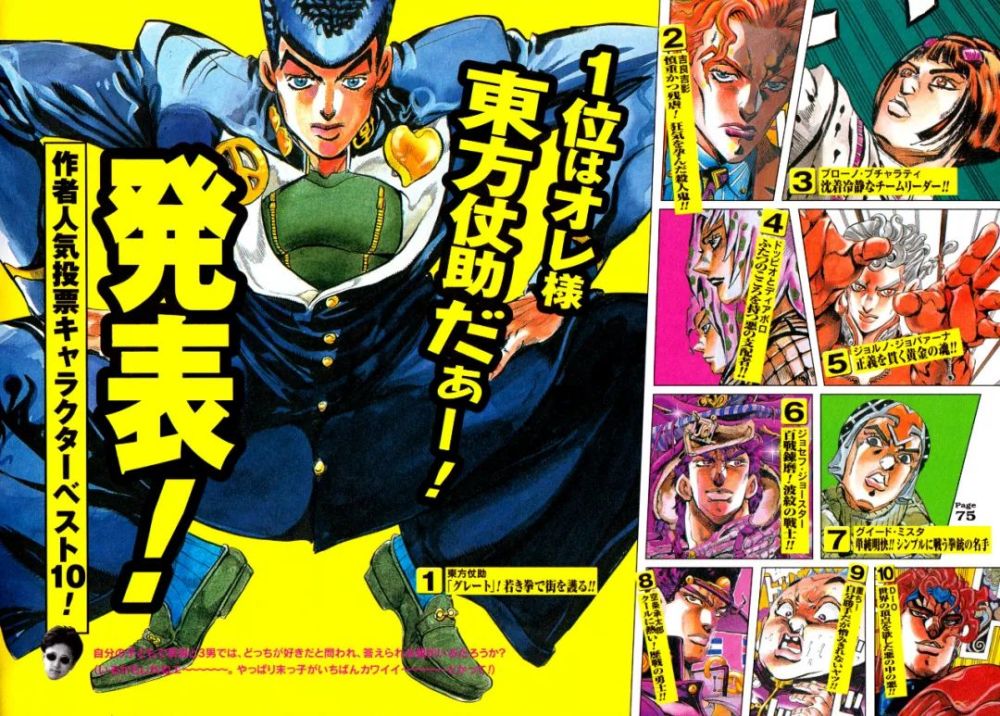 jojo:荒木最喜欢的十个角色,dio仅排第十