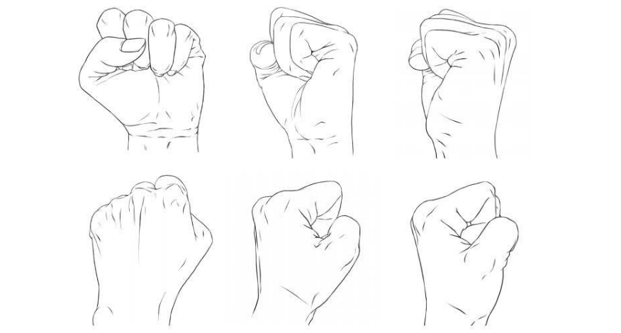 教你人物手部握拳姿势的画法教程!