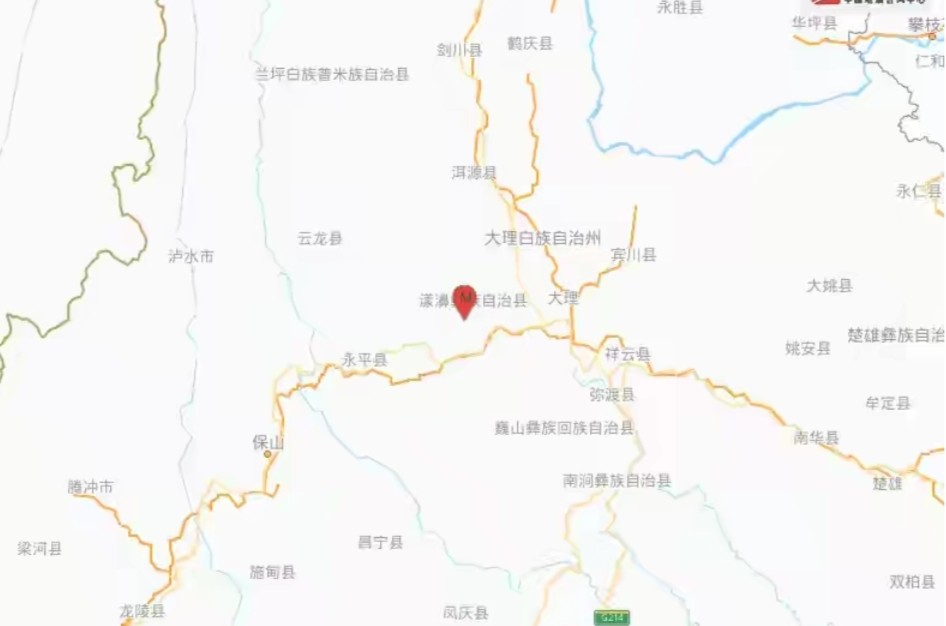 云南大理州漾濞县发生5.6级地震