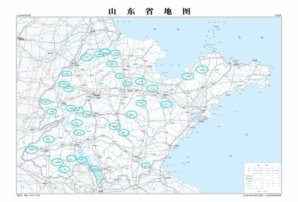 山东省有哪些县不通铁路?(附山东省最新标准地图)