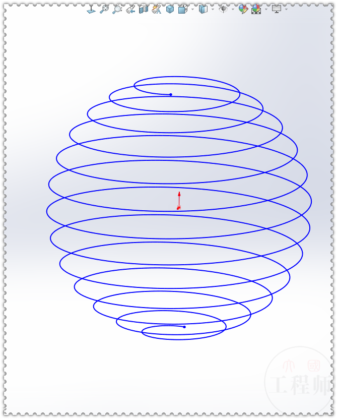 solidworks用方程式画弹簧圈搅拌器