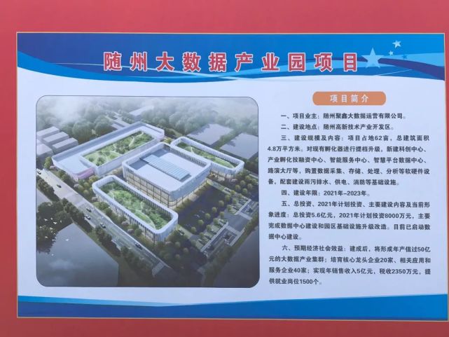 随州大数据产业园建设冲刺