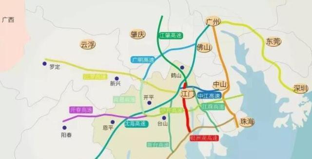 广东在建一条重要高速公路,长约52.7公里,全线建于江门市境内
