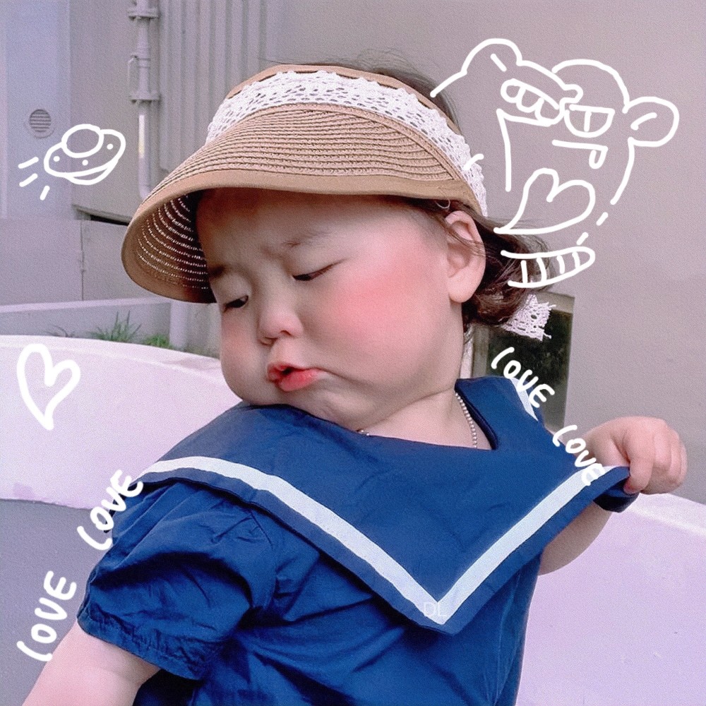 古灵精怪可爱黄夏温|萌娃头像