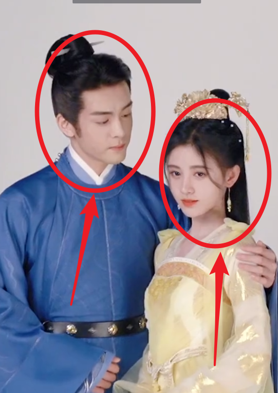 《慕南枝》海报拍摄花絮,鞠婧祎曾舜晞好甜,这肤色对比却成焦点