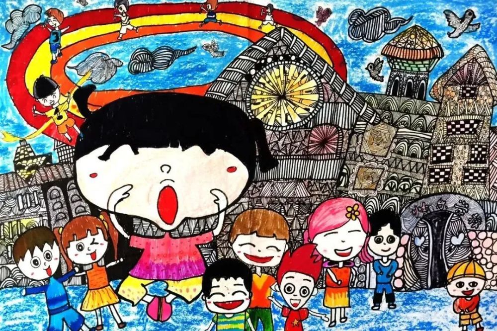 素材分享绘画让我们大开眼界全国儿童画比赛获奖作品