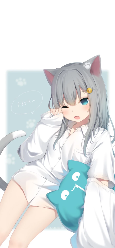 兽耳娘赛高!【蓝色系动漫壁纸,侵删】
