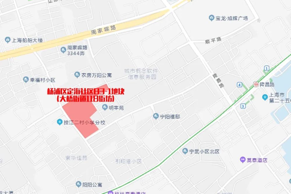 杨浦区定海社区b3-1地块(大桥街道118街坊)