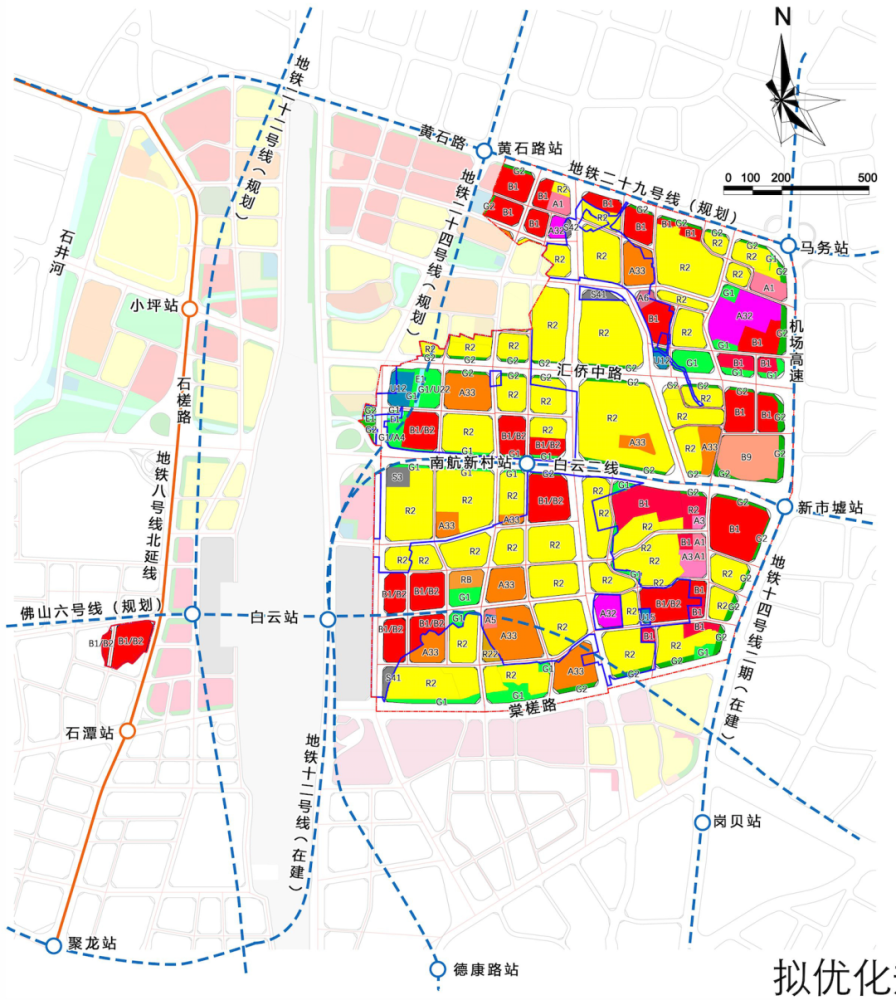 紧邻白云tod棠涌旧改规划44宗宅地火车站旁的房子你会买吗