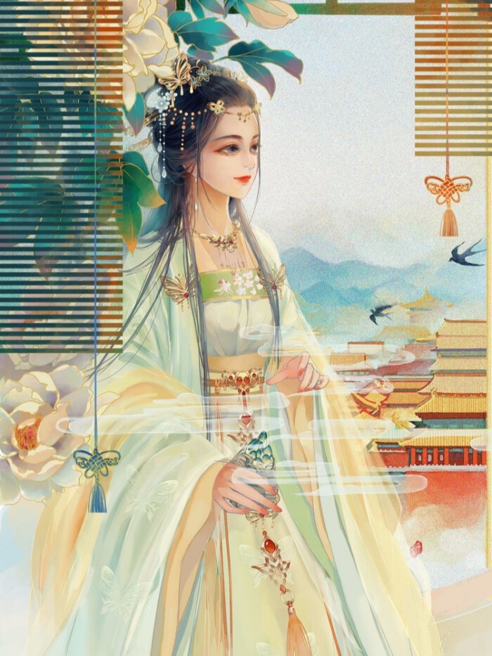 古风女生头像:锦衣雪华玉颜色,回眸一笑天下倾