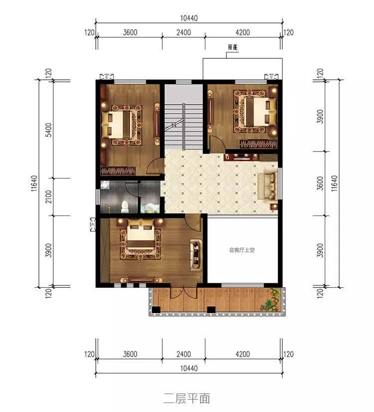 小开间农村自建房来了,5款开间10米的农村别墅户型,好看又实用