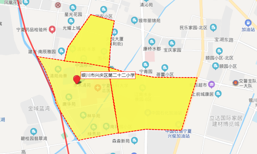 银川三区小学划片,图文详细版!(2020)