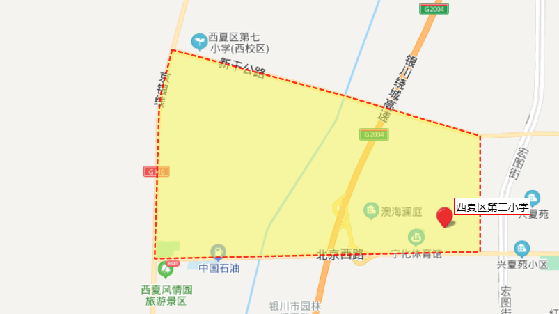 银川三区小学划片,图文详细版(2020)
