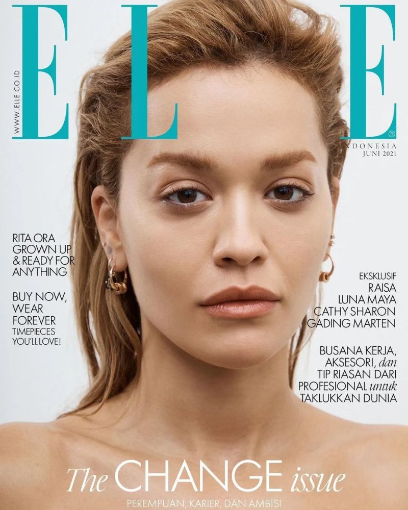 rita ora 登上《elle》杂志封面,网友推测其中阴谋