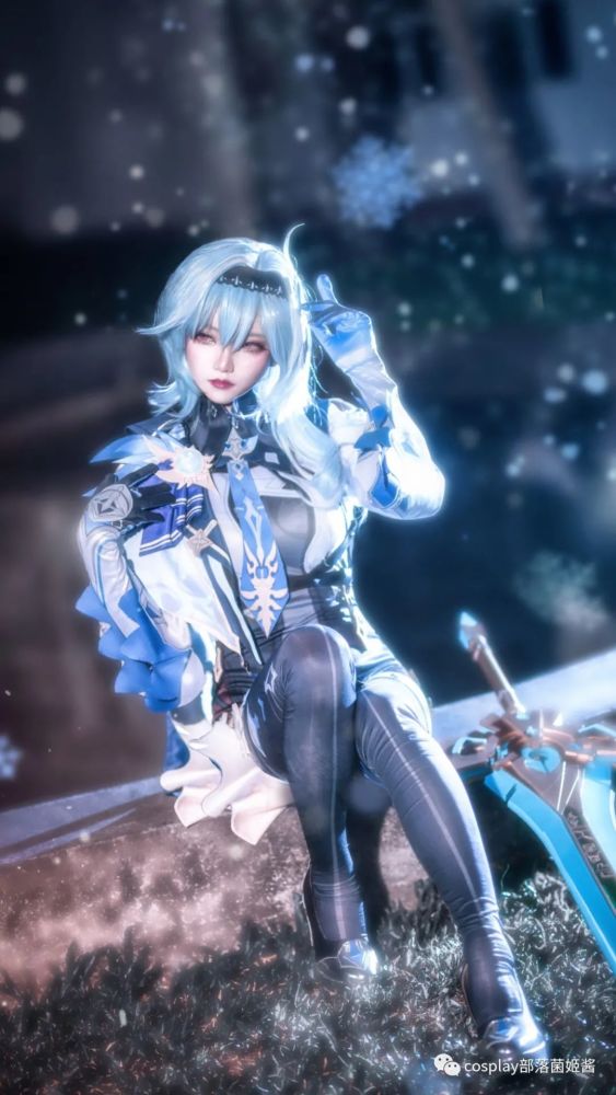 cos:原神浪花骑士优菈cos正片@柚柚子
