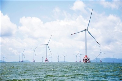 桂山海上风电场二期工程进入风机抢装期 全部建成可年