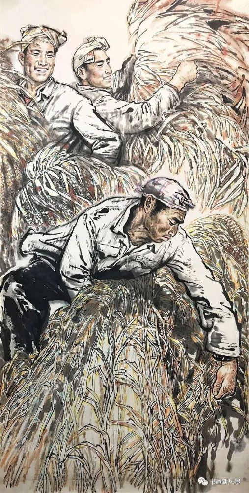 国画:喜看稻菽千重浪