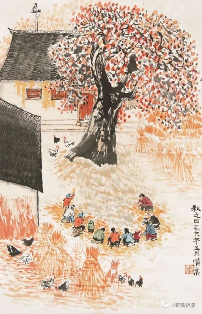 国画:喜看稻菽千重浪