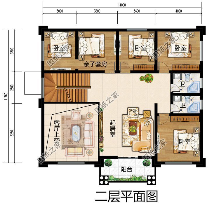 大气的三层自建房,占地不到170平米,正合适