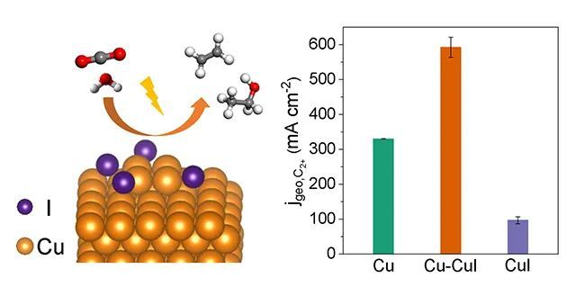 大连化物所实现二氧化碳电催化还原高效制备c 化学品