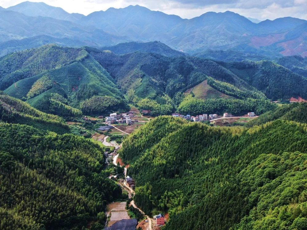 闽北美景浦城山下乡源头村绿意盎然展开一幅生态画卷