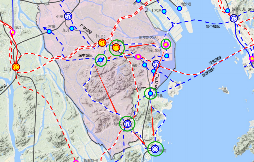 中山综合交通规划出炉,4条铁路,5条城轨,还有地铁!