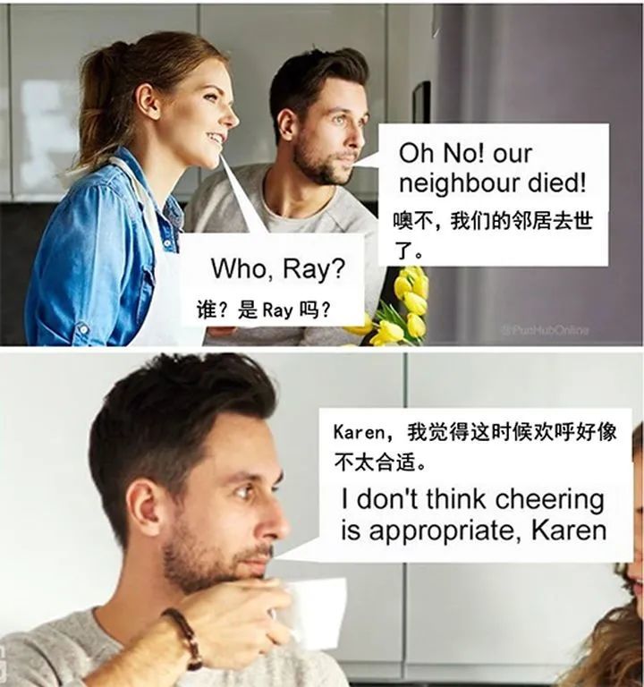 英语中的谐音梗,很冷,但是很好笑!