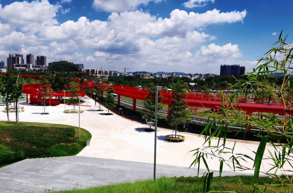 深圳光明不只有乳鸽,还有一座很有特色的网红公园——红桥公园