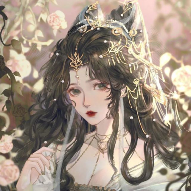 仙气古风动漫女生头像|往心里装一片大海和花海,再多